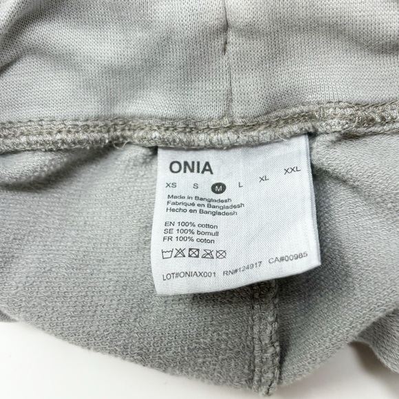 ONIA Men's Gray Jogger Sweatpants Lightweight French Terry Cotton Pants Size M - Picture 5 of 9